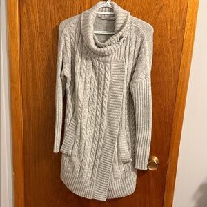 Elle Light Gray Cowl Neck Sweater